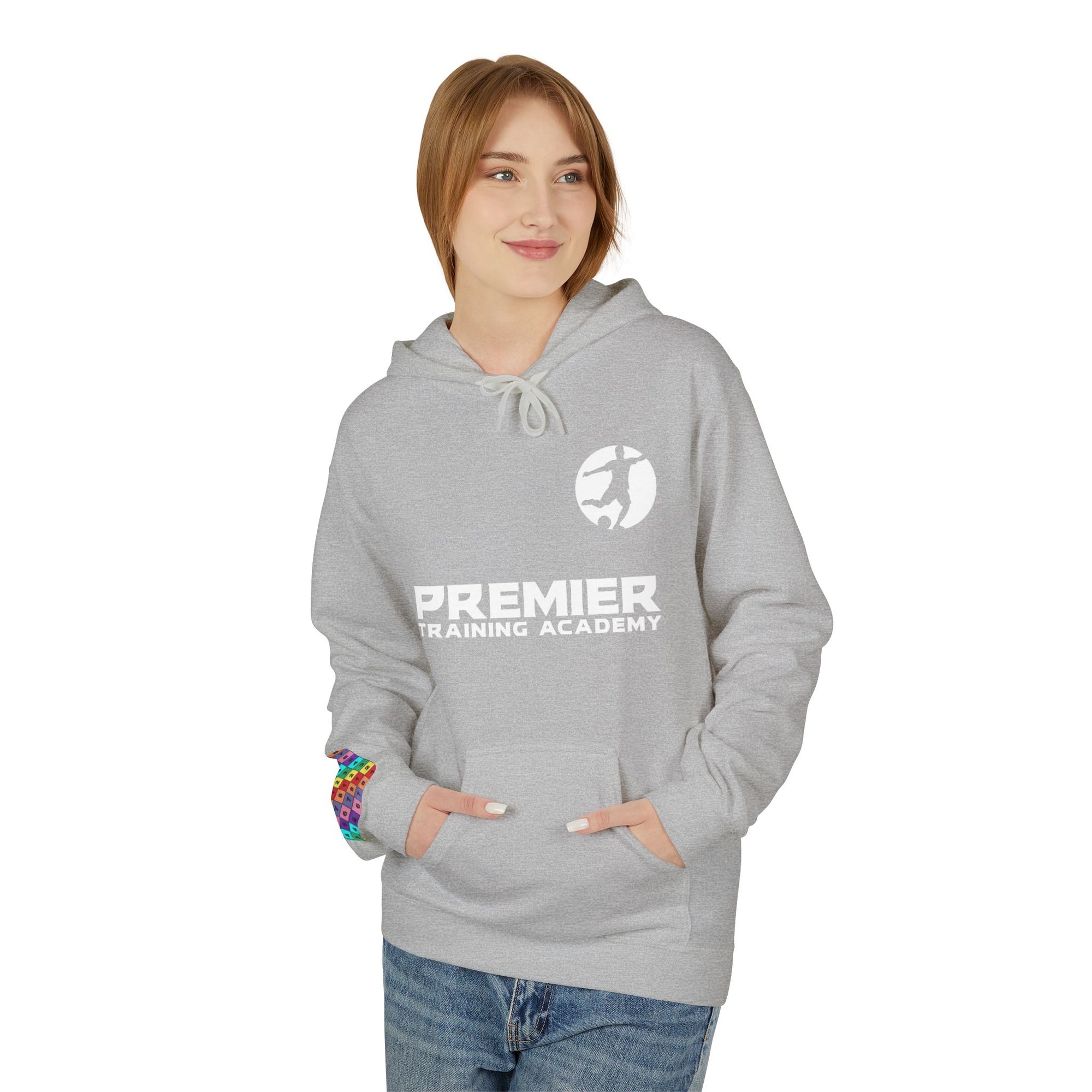 Premiere Training Academy Grey Unisex Midweight Fleece Hoodie