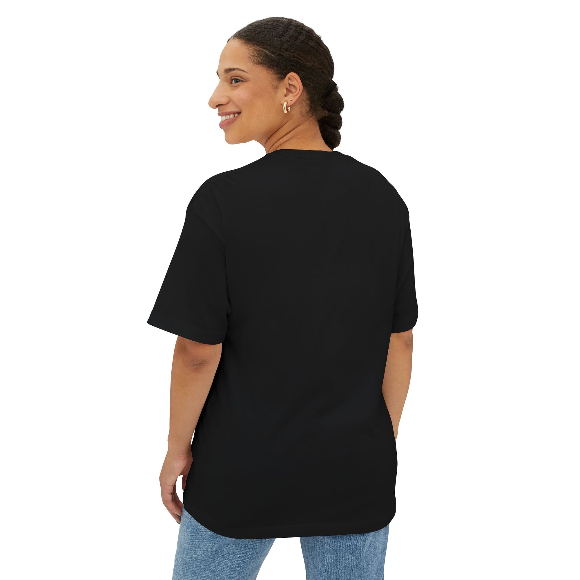 I Love Soccer Blackout Unisex Oversized Boxy Tee